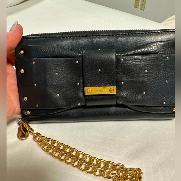 Chloe black leather clutch/Wallet! ✨👜
